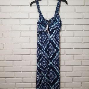 Tie dye design history maxi dress